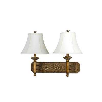 8.00 inches Cal Lighting LA-60002W2L-1 Traditional Two Light Wall Lamp from Hotel Collection in Bronze/Dark Finish